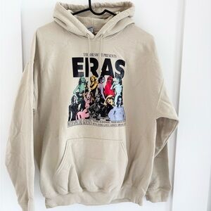 Taylor Swift Eras Tour hoodie in cream and multi-colour Size large